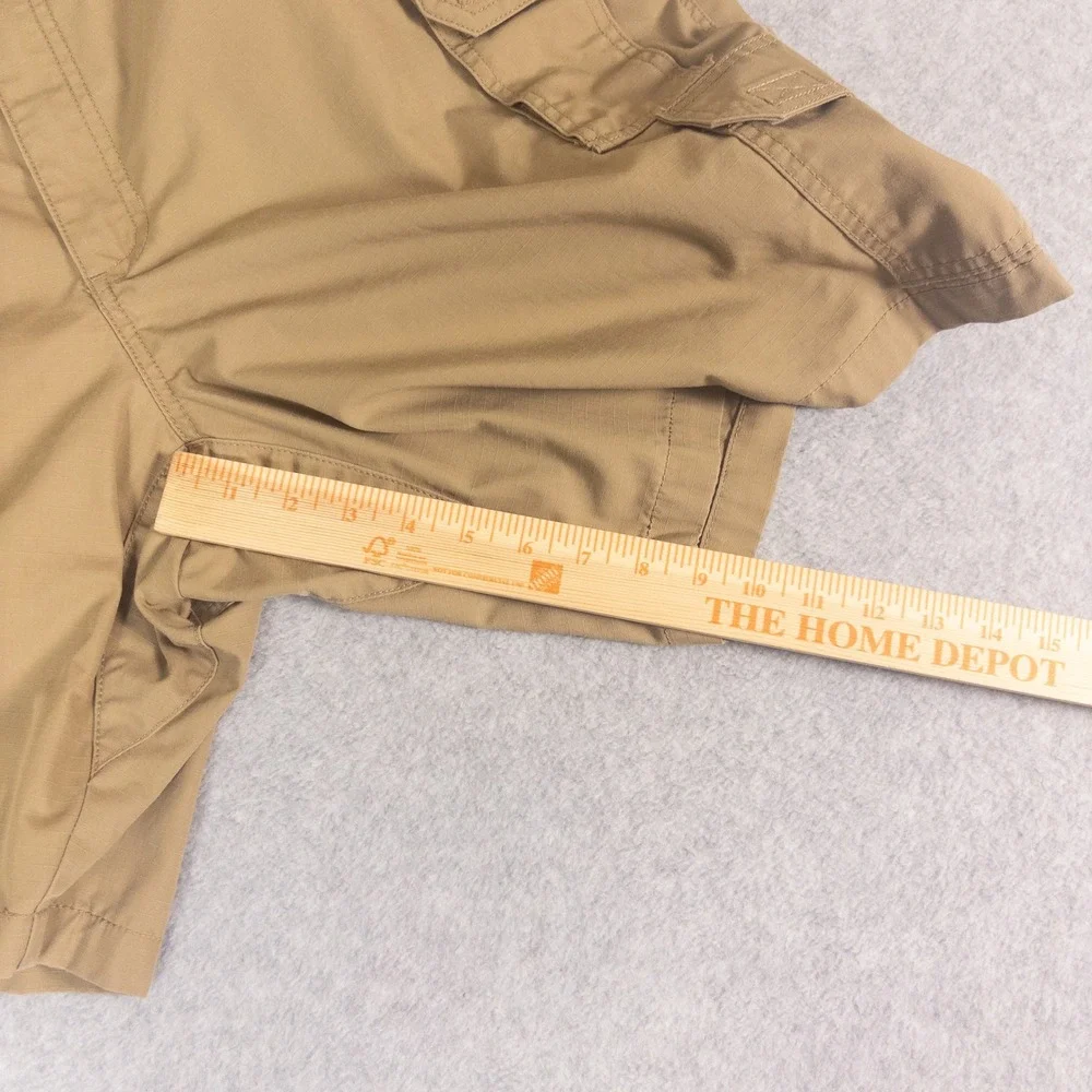 5.11 Tactical Mens Khaki Ripstop Cargo Shorts Size 40 Tan Hiking Outdoor Utility